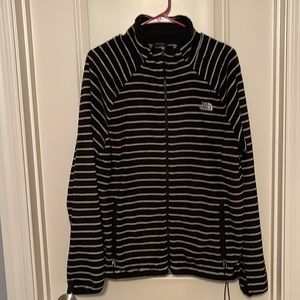 Lack and white striped coat